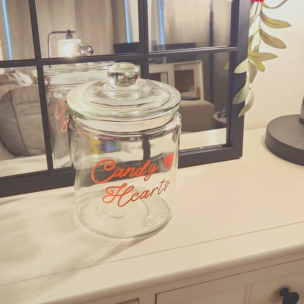 Target Bullseye playground candy hearts jar retired 2023 like new